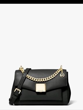 Michael Kors Lota Medium Black Crossbody Bag Nwt Tiktok